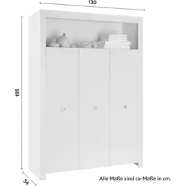 Bessagi Kids Babyzimmer Olivia 3-tlg. weiß