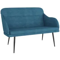VidaXL Sitzbank Blau 110x76x80 cm Samt