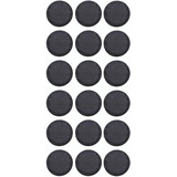Novaliv 18x Schieferplatte klein rund 10cm Sushi Platte Steinteller Schieferplatten Set Schiefer Servierplatten schmall Kerzen Teller