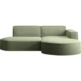kaiser möbel Ecksofa mit runden Abschlüssen aus Cordstoff & Couches, Wohnlandschaften, Ecksofas