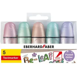 Eberhard Faber Mini Textmarker Pastell Glitzer 5 St.