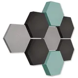 platino24 Akustikpaneel Edition LOFT grün 8 St. Ø 300 cm