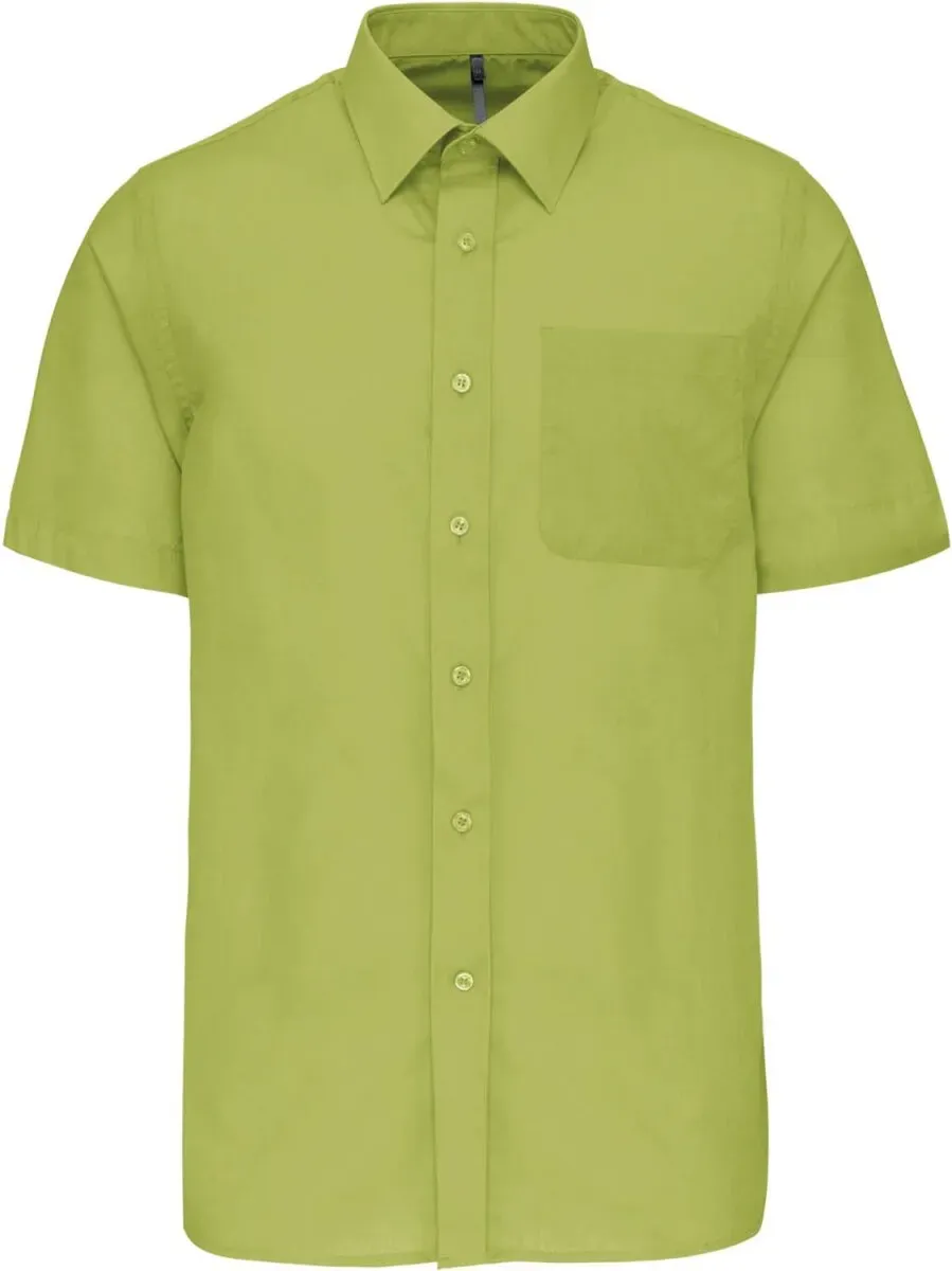Kariban Herren Popeline Hemd 'Ace' kurzarm K551 burnt lime 5XL