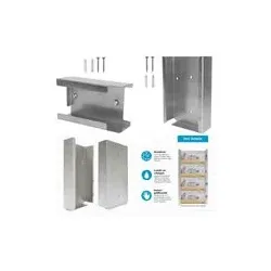 Handschuhspender aus Edelstahl 3-fach 200er Box