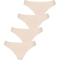 LASCANA String LASCANA Gr. 36/38, beige (champagner) Damen Unterhosen aus elastischer Baumwolle