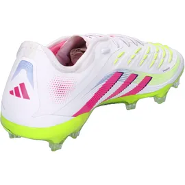 adidas Predator Pro FG Herren Cloud White/Lucid Pink/Lucid Lemon 43 1/3