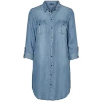 Vero Moda Silla Short Kleid Light Blue Denim XL