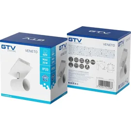 Gtv VENETO 1 x GU10 Rund Weiß