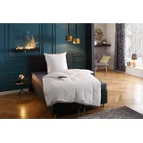 Hanse by RIBECO Federbettdecke + Federkissen »Jonas«, Schlafkomfort fürs ganze Jahr! weiß