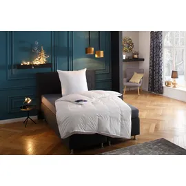 Hanse by RIBECO Federbettdecke + Federkissen »Jonas«, Schlafkomfort fürs ganze Jahr! weiß