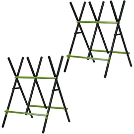 Trutzholm Sägebock 2er Set Holz/Stahl klappbar 100 kg Traglast