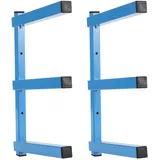 Garage Holz Lagerregal Blaue Spritzbeschichtung Schwerlaststahl,Wandregal mit...