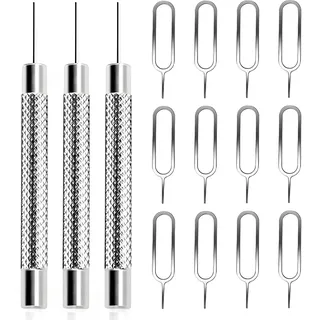 15 Stück SIM Karte Nadel, SIM-Karten-Entfernungswerkzeug, SIM Kartenträger Auswerfer Pin Auswerfen Removal Tool, SIM-Pin Handy-Nadel, zum Öffnen und Auswerfen von Stiften