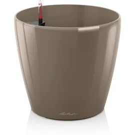 LECHUZA Classico 70 Ø 70 x 64,5 cm Taupe Hochglanz