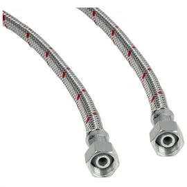 tecuro Ölschlauch 500 mm x 3/8 Zoll x 3/8 Zoll Überwurfmutter konisch dichtend nach DIN EN ISO 6806 Typ 1