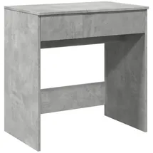 vidaXL Schminktisch, mit Spiegel Betongrau 73x46,5x120 cm