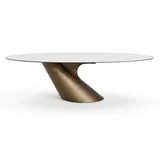 JVmoebel Esstisch Esstisch Metall Keramik Komfort Interieur Modernes Design Trends, Made in Europa weiß