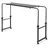 eloneo Betttisch auf Rollen, höhenverstellbar 78 bis 120cm, längenverstellbar 119 bis 190cm, schwarz