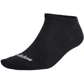 adidas Thin Linear Low-Cut Socken, 3 Paar Medium Grey Heather / White / Black 46-48
