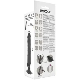 basecock - Penis-Vibrator mit Fernbedienung Schwarz 21 cm