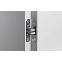 Möbel-Einfrässcharnier, abgerundet, 180°, 9133178, Zinkdruckguss edelstahloptik