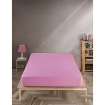 vency Spannbettlaken Jersey 180 x 200 cm Rosa