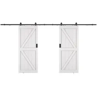 Vente-unique Schiebetür Nefara Weiß 83 cm