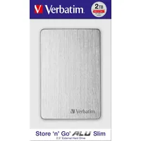 Verbatim Store 'n' Go Alu Slim 2 TB USB 3.2 silber 4er Set