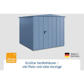 Hörmann Gerätehaus Elegant-S 2,58 x 2,48 m Taubenblau