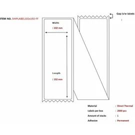 CAPTURE Ship-label 102 x 192mm