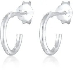Paar Creolen ELLI "Ohrstecker Creolen 925 Sterling Silber", silber, Ohrringe, Damen, OneSize, ohne Stein, Silber 925 (Sterlingsilber)