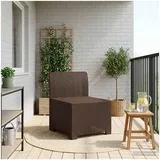 vidaXL 1-Sitzer Garten-Sofa Rattan-Look 0 x 0 x 0 cm Braun
