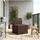 vidaXL 1-Sitzer Garten-Sofa Rattan-Look 0 x 0 x 0 cm Braun