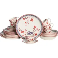 CreaTable 24019, Serie Cottage, 30-teiliges Geschirrset für 6 Personen,