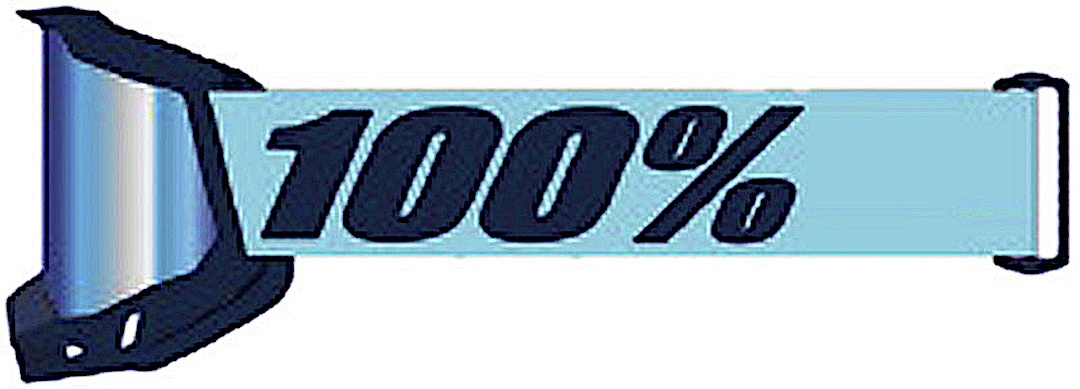 100% Accuri II Motorcross bril, blauw