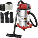 STAHLMANN VAC3300 Industriestaubsauger Nasssauger Trockensauger 30L Tank, integrierte Steckdose leistungsstarke 3300W mit und ohne Beutel Blasfunktion
