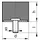 FP Gummi-Metall-Puffer zylindrisch Typ D D40xH20mm M8x23 NR57