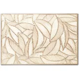 Zeller 27063 Platzset 'Farn', Kunststoff, Gold, ca. 45 x 30 cm