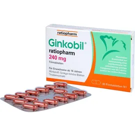 Ratiopharm Ginkobil ratiopharm 240 mg Filmtabletten 30 St.