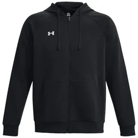 Under Armour Rival Fleece Kapuzenjacke Herren Schwarz/Weiß L