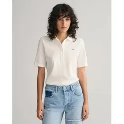 Gant für Damen. 4202231 Schild Piquet-Poloshirt (XL), Lässig, Baumwolle, Kurzarm