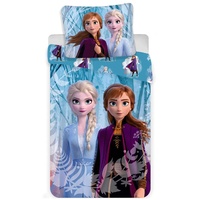 Disney Frozen 2 Bettwäsche Eiskönigin Anne ELSA Snowflake Kopfkissen Bettdecke 140x200