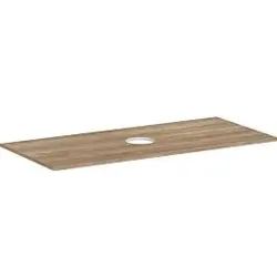 hansgrohe Xelu Q Konsole 54115230 1180 x 550 mm, Ausschnitt mittig, Aufsatzwaschtisch ohne Hahnloch, Eiche Natur