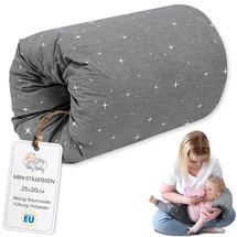Totsy Baby Stillkissen klein Breastfeeding und Nursing Pillow für unterwegs 20 cm - Stillmuff Armkissen und Lagerungskissen Baby Arm Still Kissen aus weicher Baumwolle Oeko-Tex Galaxie
