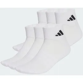 adidas Cushioned Essentials Ankle Socken 6er Pack Weiß/Schwarz 43-45
