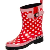 Bockstiegel Damen Regenstiefel Dorin-K rot/bunt-kombi Gr. 37 ROT|ROT 37