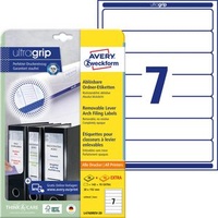 Avery Zweckform Ordneretiketten, ablösbar, weiß,