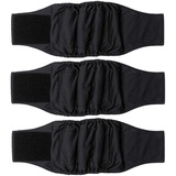 Windeln für Männliche Hunde (3-er Packung) - Waschbare Hundewindeln Hund Bauchband (XL(Taille: 62-75cm))