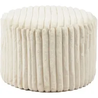 SalesFever Sitzhocker Ø55 cm Cord 55 x 38 x 55 cm Beige