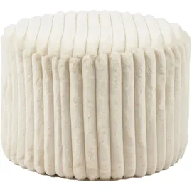 SalesFever Sitzhocker Ø55 cm Cord 55 x 38 x 55 cm Beige